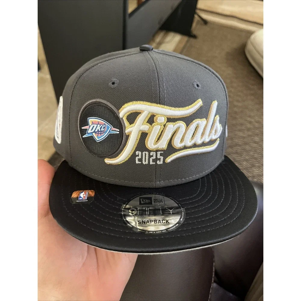 Oklahoma City Thunder New Era 2025 NBA Finals Locker Room 9FIFTY Snapback Hat